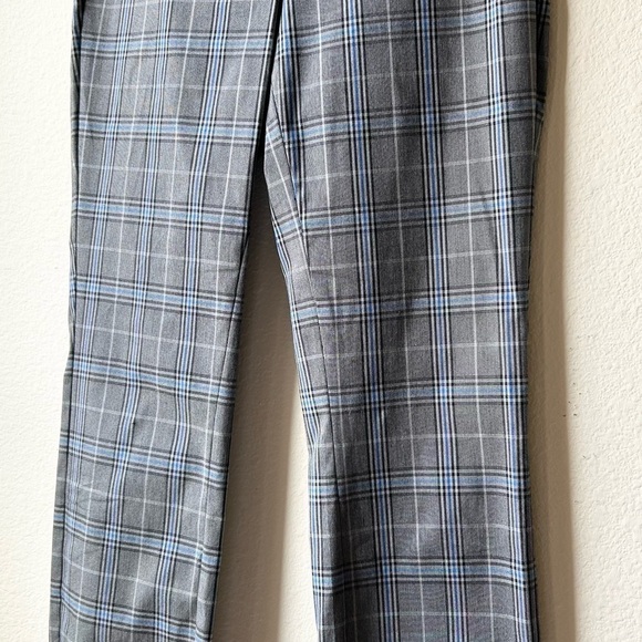 Rag & Bone Simone Slim Ankle Pant in Grey & Blue Plaid Check Sz 4 - Picture 6 of 16